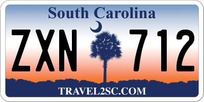 SC license plate ZXN712