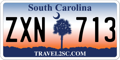 SC license plate ZXN713