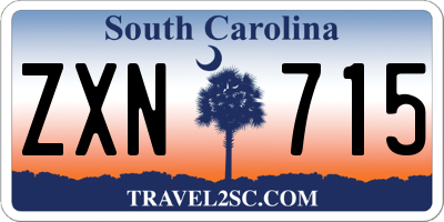 SC license plate ZXN715