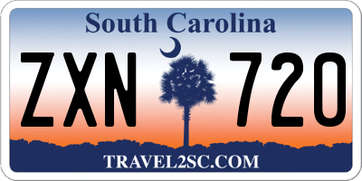 SC license plate ZXN720