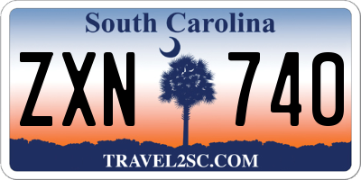 SC license plate ZXN740