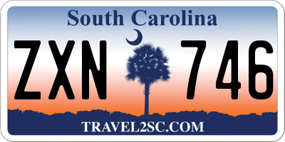 SC license plate ZXN746