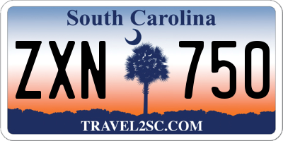 SC license plate ZXN750