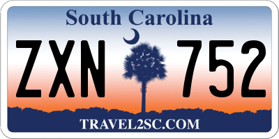 SC license plate ZXN752