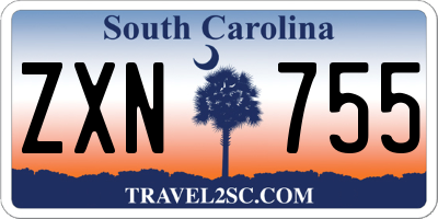 SC license plate ZXN755