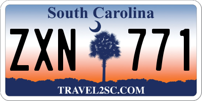 SC license plate ZXN771