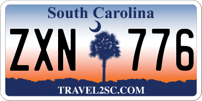 SC license plate ZXN776