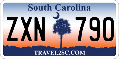 SC license plate ZXN790