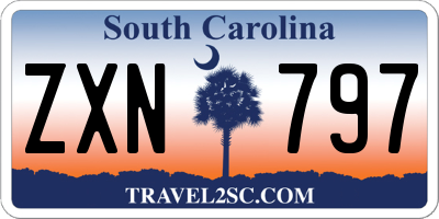 SC license plate ZXN797