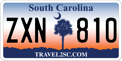 SC license plate ZXN810