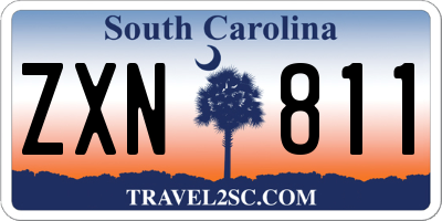 SC license plate ZXN811