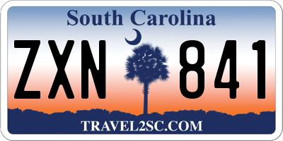 SC license plate ZXN841