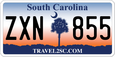 SC license plate ZXN855