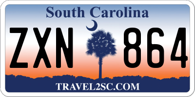 SC license plate ZXN864