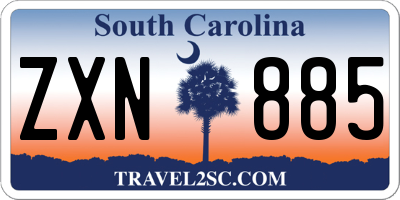 SC license plate ZXN885