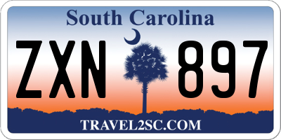 SC license plate ZXN897
