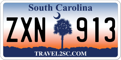 SC license plate ZXN913