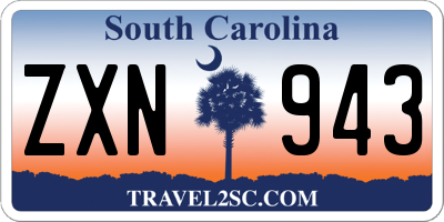 SC license plate ZXN943