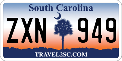 SC license plate ZXN949