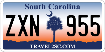 SC license plate ZXN955