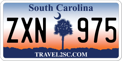 SC license plate ZXN975