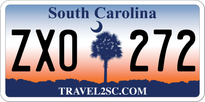 SC license plate ZXO272