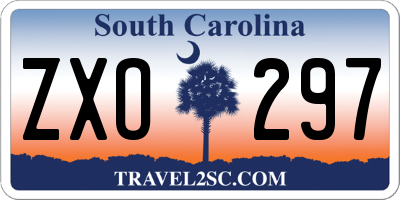 SC license plate ZXO297