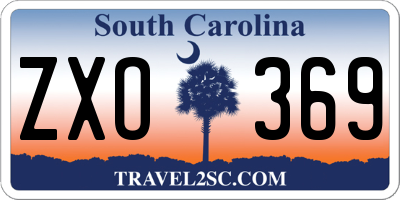 SC license plate ZXO369