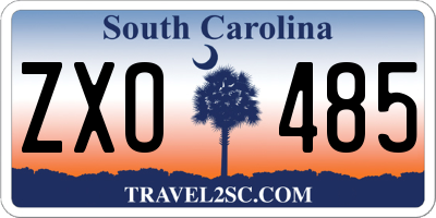 SC license plate ZXO485