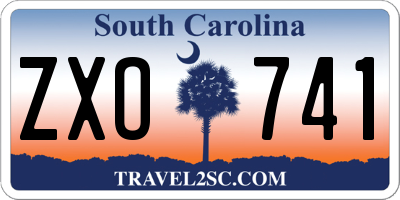SC license plate ZXO741