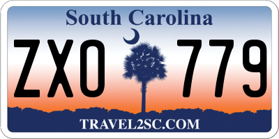 SC license plate ZXO779