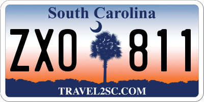 SC license plate ZXO811