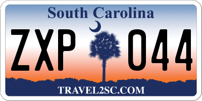 SC license plate ZXP044