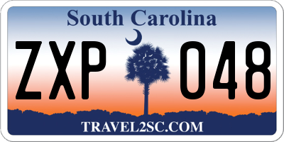 SC license plate ZXP048