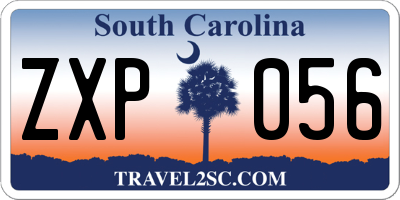 SC license plate ZXP056