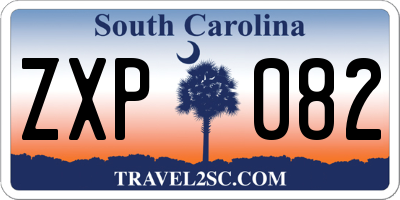 SC license plate ZXP082