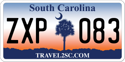 SC license plate ZXP083