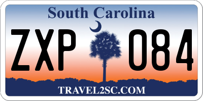 SC license plate ZXP084