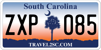 SC license plate ZXP085
