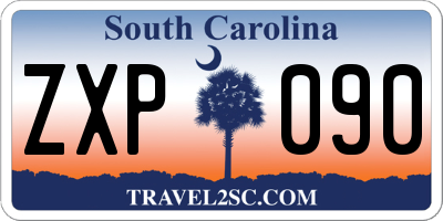 SC license plate ZXP090