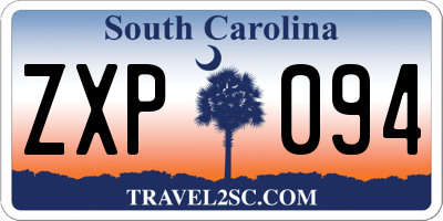 SC license plate ZXP094