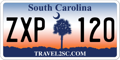 SC license plate ZXP120