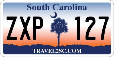 SC license plate ZXP127