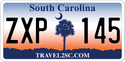SC license plate ZXP145