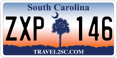 SC license plate ZXP146