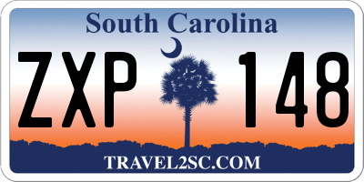 SC license plate ZXP148