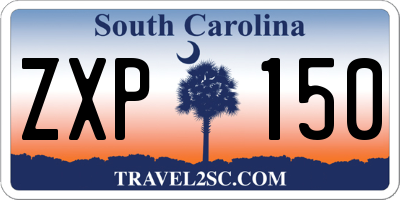 SC license plate ZXP150