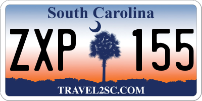 SC license plate ZXP155
