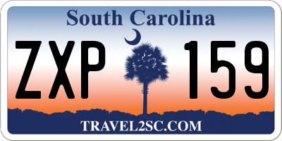 SC license plate ZXP159