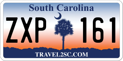 SC license plate ZXP161